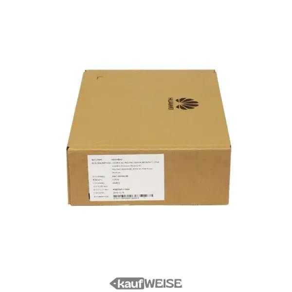 Braunes Huawei PAC-500WA-BE 500W PoE Netzteil Modul mit Logo und Label