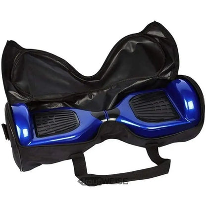 Blaues Hoverboard in schwarzer Tragetasche 8 Zoll robust wasserabweisend