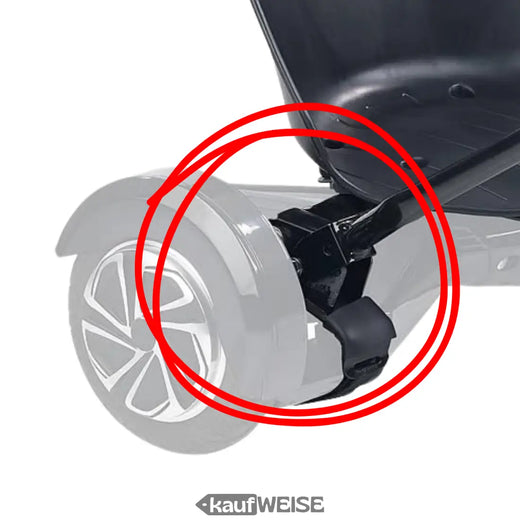 Hoverkart zglobni nosač Heavy Duty | Nosač upravljačke poluge za 6,5", 8", 10" | Crna | M10 prihvat