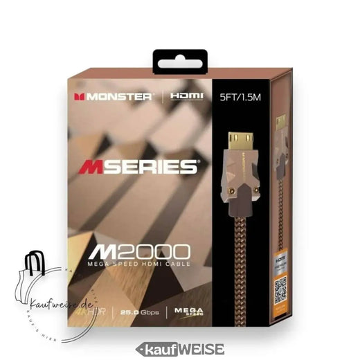 Monster M2000 Ultra HD HDMI kabel (1,5 m) | 4K @ 60Hz HDR10+ | Velika brzina 25 Gbps | V-Grip™ priključak