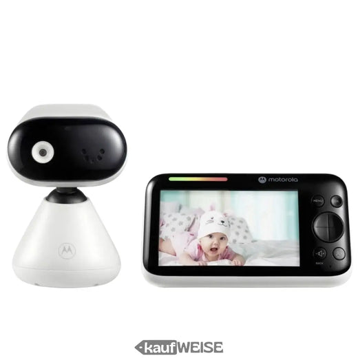 Motorola PIP1500 video monitor za bebe (5 inča) | HD kamera s mogućnošću naginjanja i pomicanja | Noćni vid i dvosmjerni razgovor